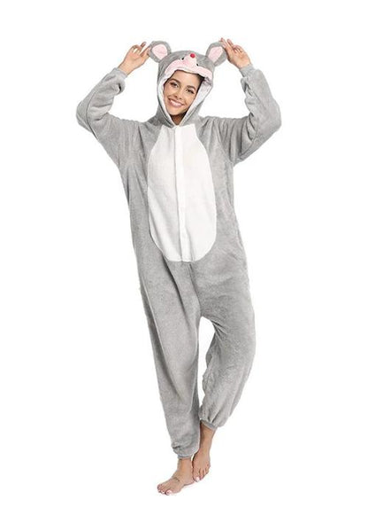 Combinaison Pyjama Souris Grise