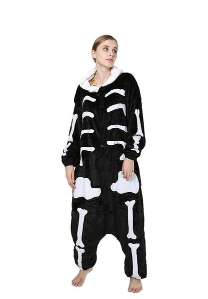 Combinaison Pyjama Femme Squelette