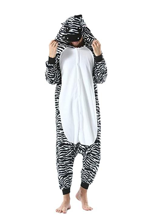 combinaison pyjama zèbre