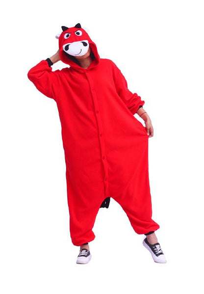 Combinaison Pyjama Taureau Rouge