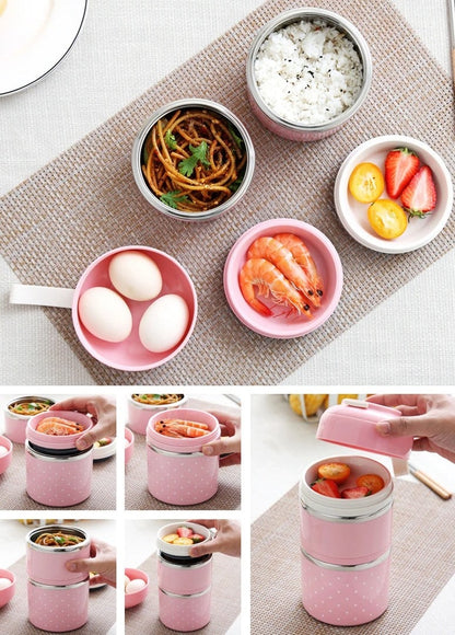 Lunch Box Étage Rose