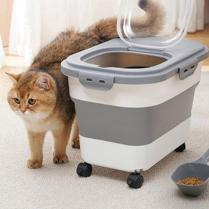 conteneur à croquettes pliable