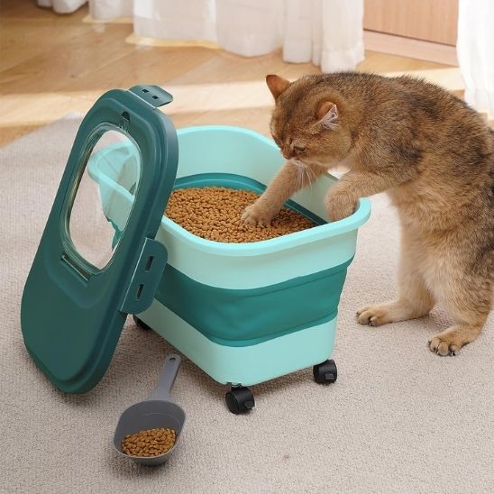 conteneur à croquettes pliable - Happy minet