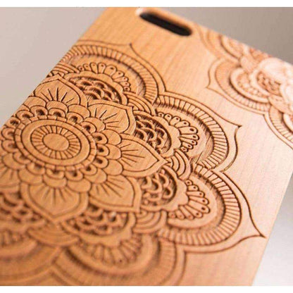 Coque en bois - Mandala