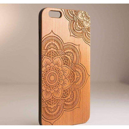 Coque en bois - Mandala