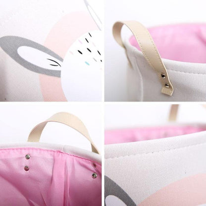 Corbeille à Linge Bébé Fille Lapinou
