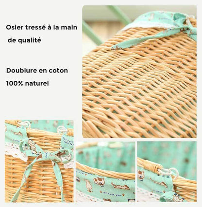 Corbeille à Linge Osier Style Francais