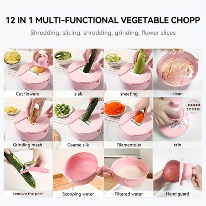 Coupe-Légumes 12 en 1 Manuelle