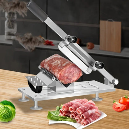 Coupe Saucisson Multifonction Argenté en Acier Inoxydable