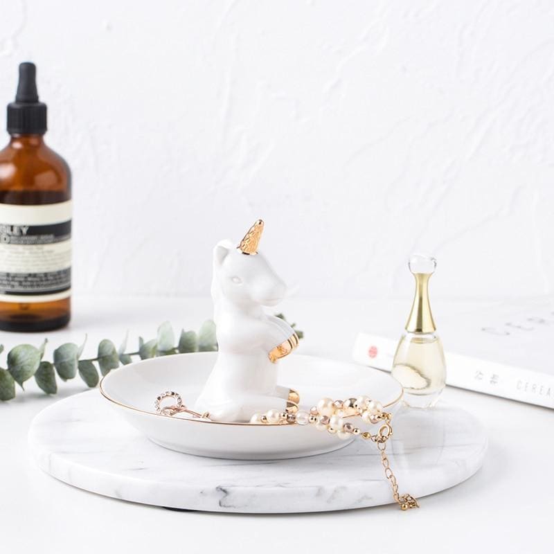 Coupelle à bijoux licorne