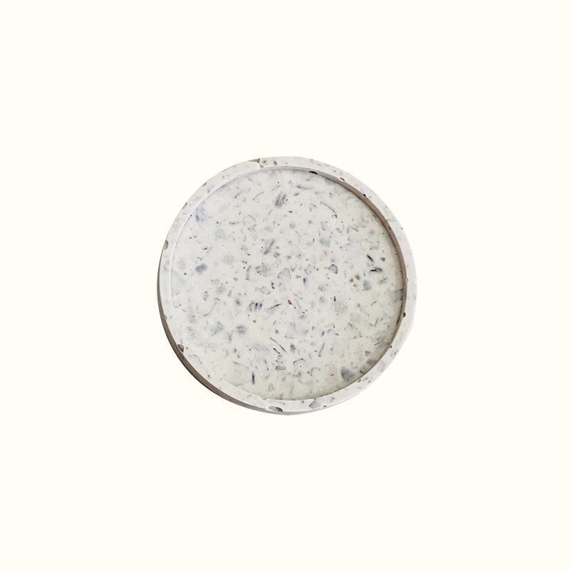 Coupelle terrazzo avec coquillages en jesmonite