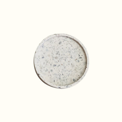 Coupelle terrazzo avec coquillages en jesmonite