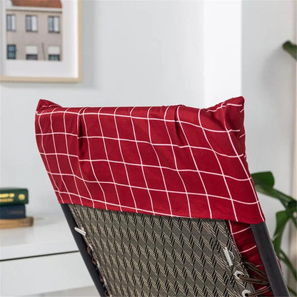 Coussin chaise longue imperméable à motif de rayures