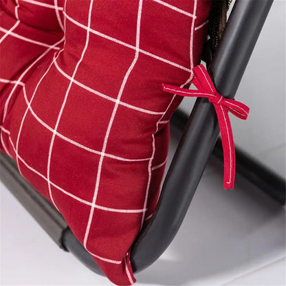 Coussin chaise longue imperméable à motif de rayures