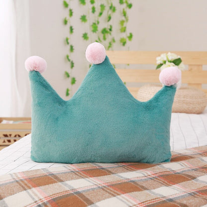coussin-couronne-vert-et-rose