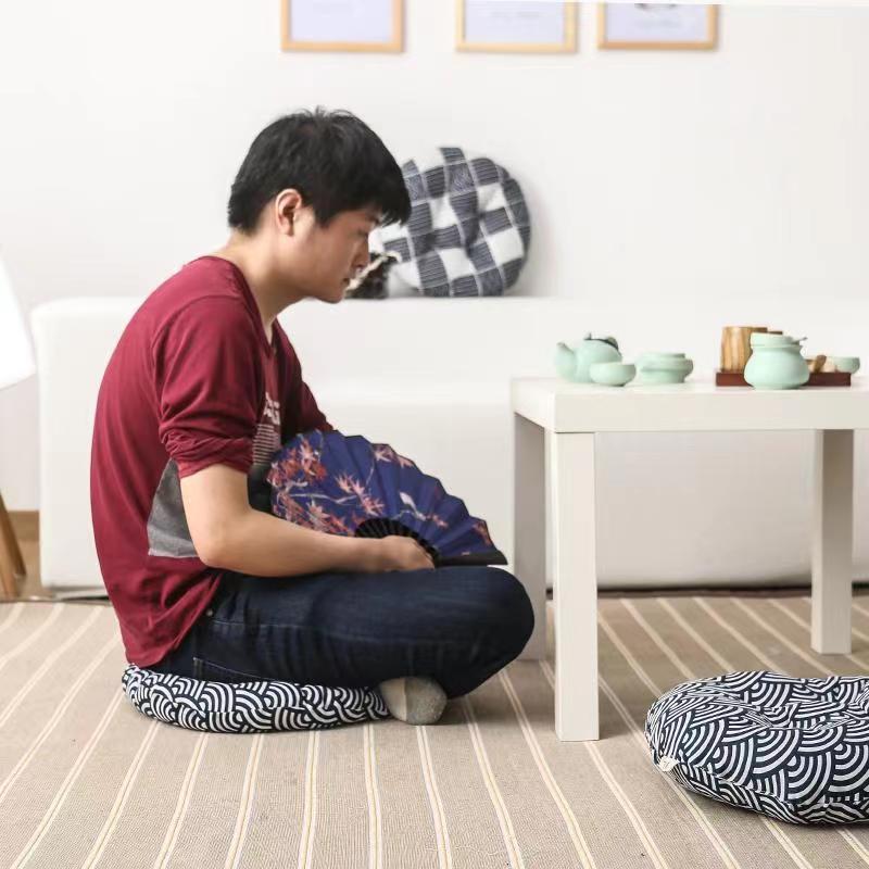 Coussin japonais rond