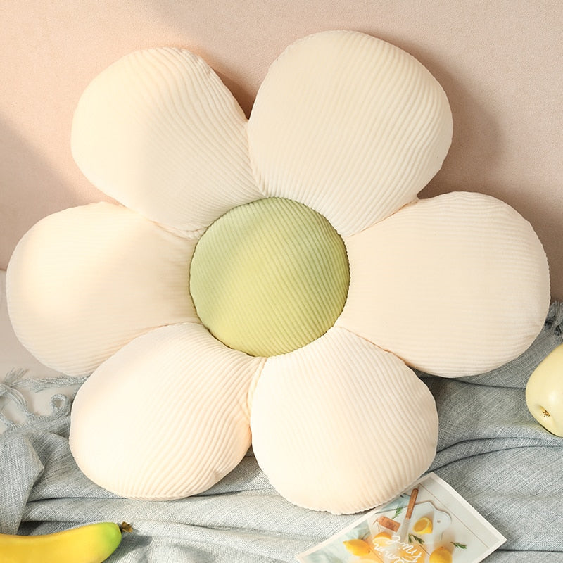 coussin-petale-fleur-blanc-vert
