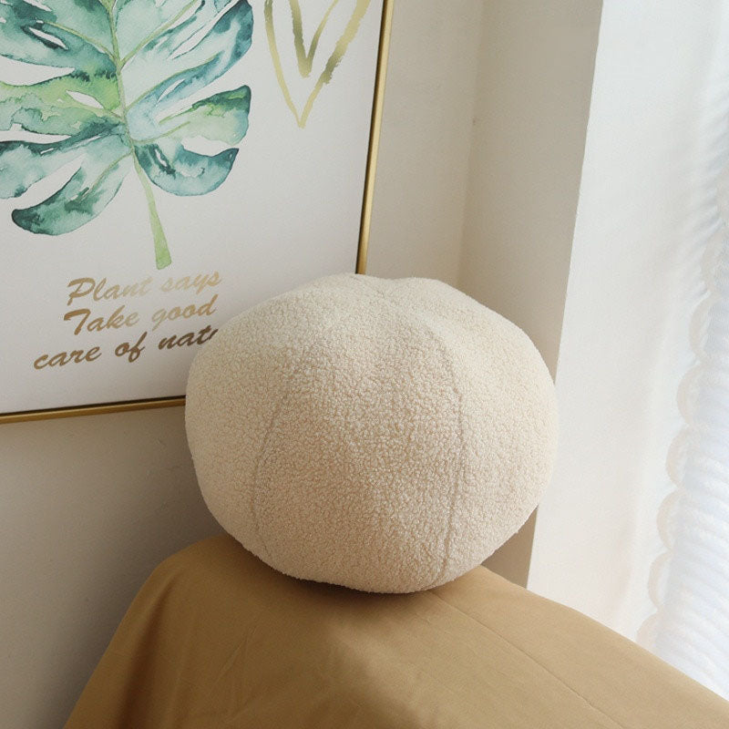 coussin-rond-balle-beige