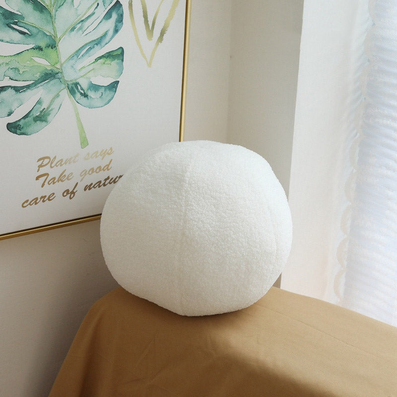 coussin-rond-balle-blanc