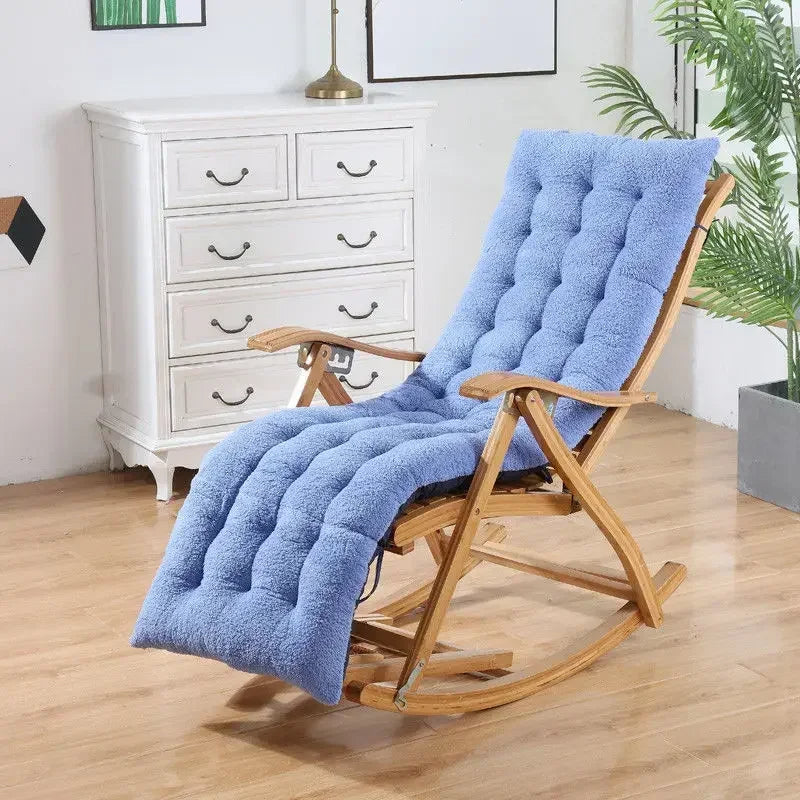 Coussin bain de soleil bleu style éponge