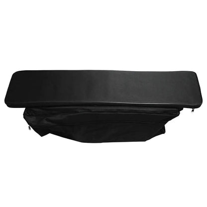 Coussin bateau extérieur noir avec sac de rangement