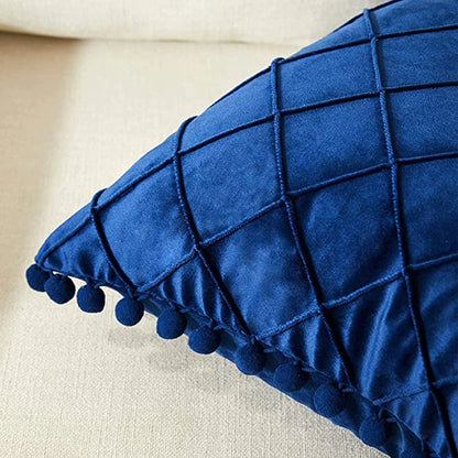 Coussin design bleu de style moderne