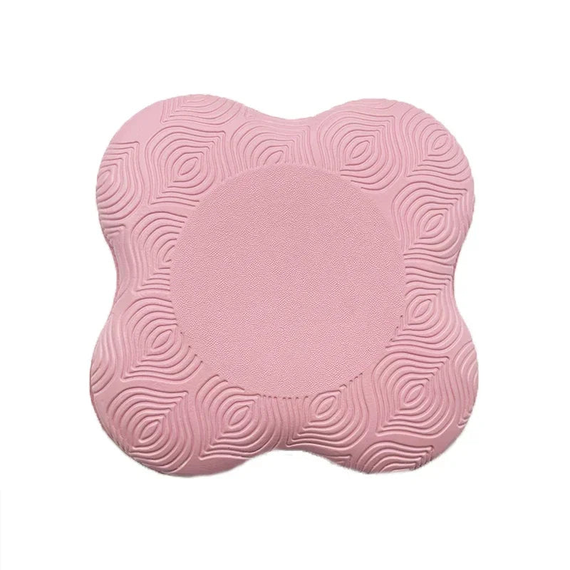 Coussin genoux yoga rose et épais