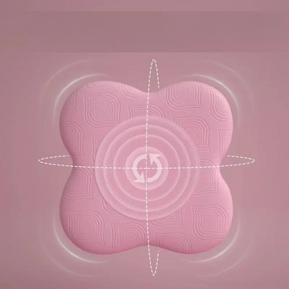 Coussin genoux yoga rose et épais
