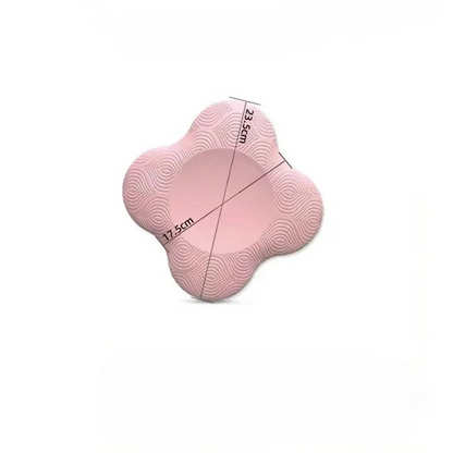 Coussin genoux yoga rose et épais