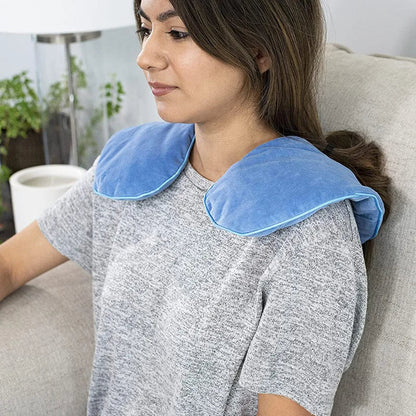 Coussin graine de lin cervicale chauffant