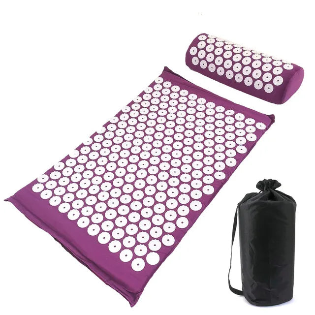 Coussin massant shiatsu de couleur violette