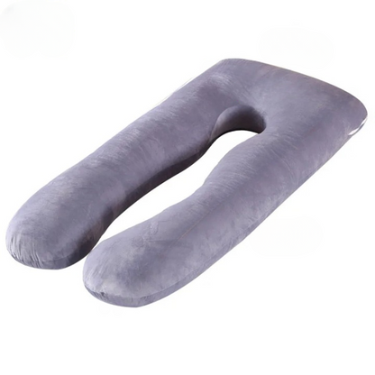Coussin de maternité gris de grande taille