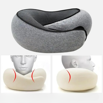 Coussin nuque voyage gris et confortable