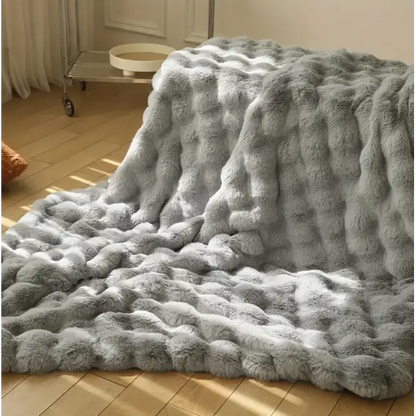 Couverture chaude et moelleuse - 100cm x 160cm / Gris Clair