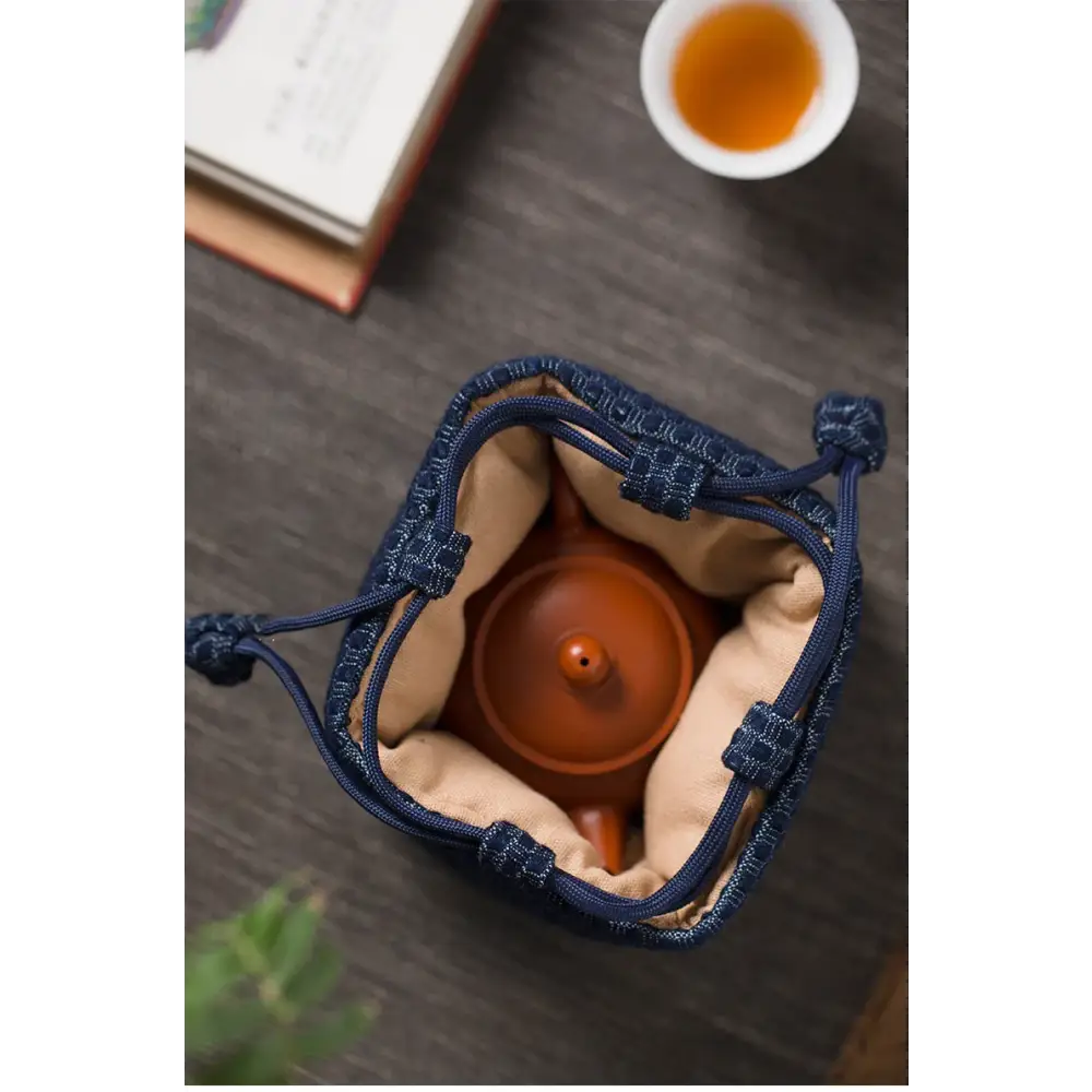 Couvre-théière de voyage en tissu