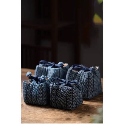 Couvre-théière de voyage en tissu