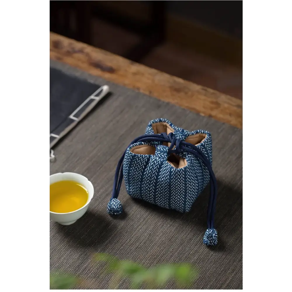 Couvre-théière de voyage en tissu
