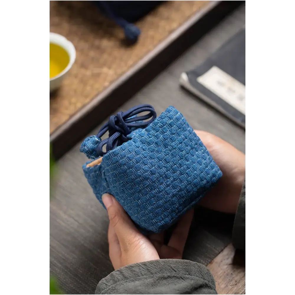 Couvre-théière de voyage en tissu