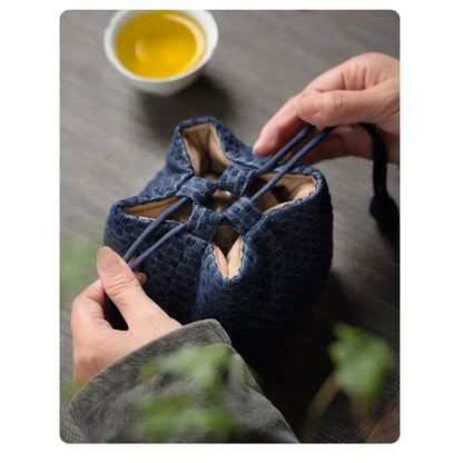 Couvre-théière de voyage en tissu