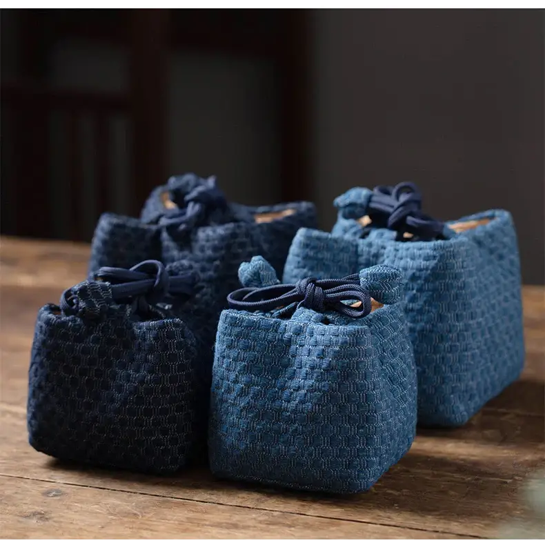 Couvre-théière de voyage en tissu