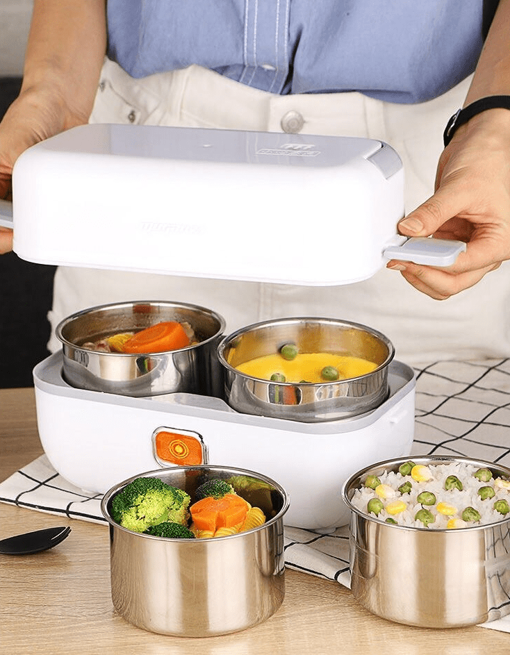 Lunch Box Chauffante Blanche Un Etage