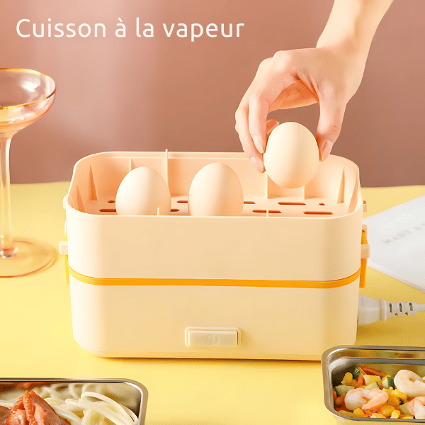 Lunch Box Chauffante Beige