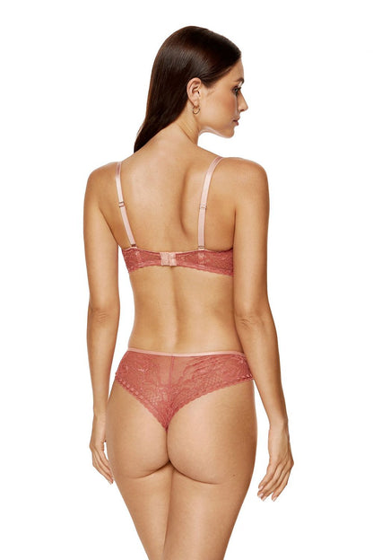 Soutien-gorge dentelle bustier baleine triangle