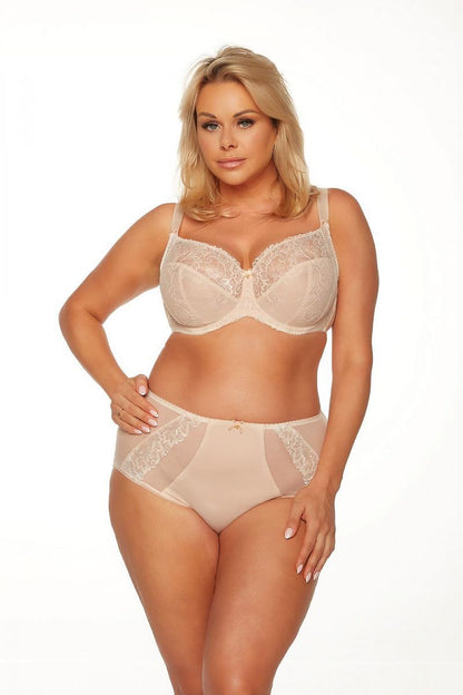 Soutien-gorge balconnet rembourré dentelle