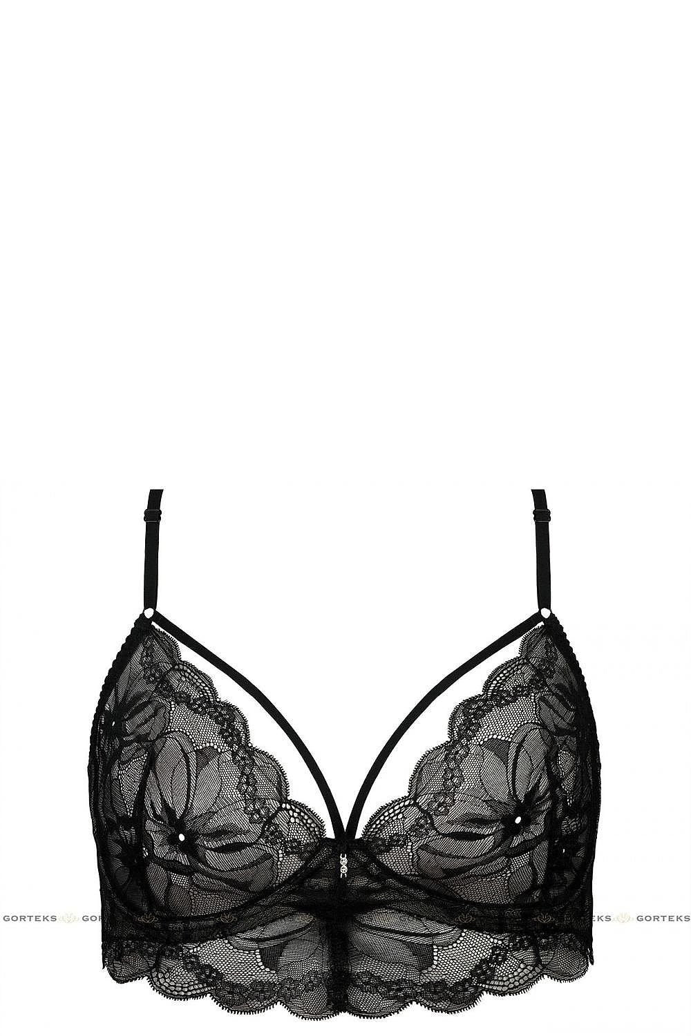 Soutien-gorge balconnet dentelle florale
