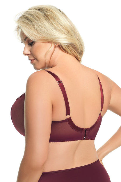 Soutien-gorge balconnet armature dentelle grande taille