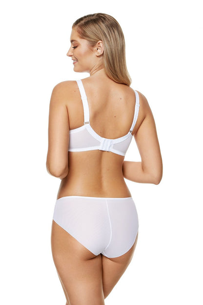 Soutien-gorge corbeille en dentelle blanc grande taille