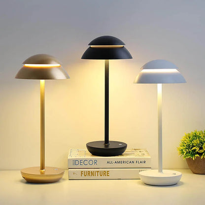 Luminous Prestige – Lampe de Table Rechargeable Sans Fil, Design Minimaliste Scandinave, Dimmable LED