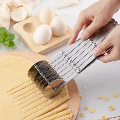 Découpe-pâte en acier inoxydable 3/5/7 roues - Outil de cuisson essentiel
