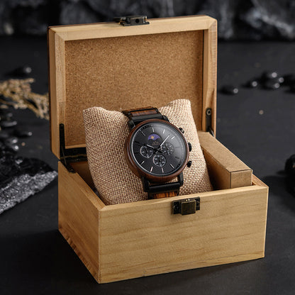 Montre Homme en Bois - Uluna Brown